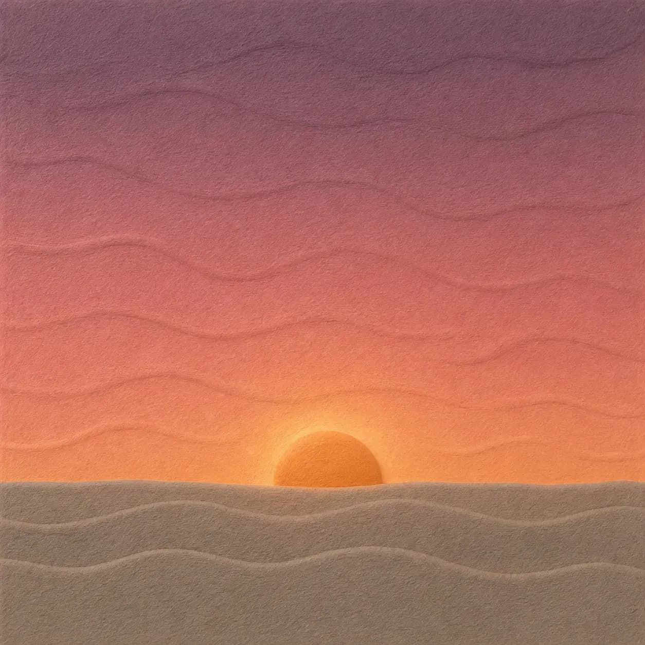 夕暮れのイラスト